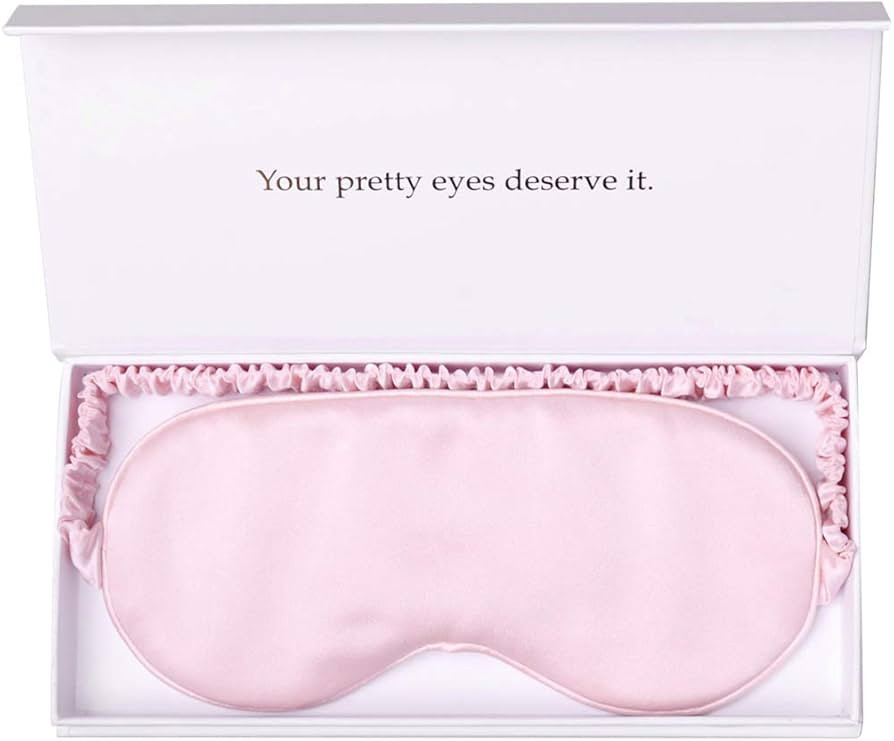 Silk Sleep Mask Light Blocking Luxury 100% Mulberry 19mm Silk Eye Mask Eye Cover Blindfold Ultra ... | Amazon (US)