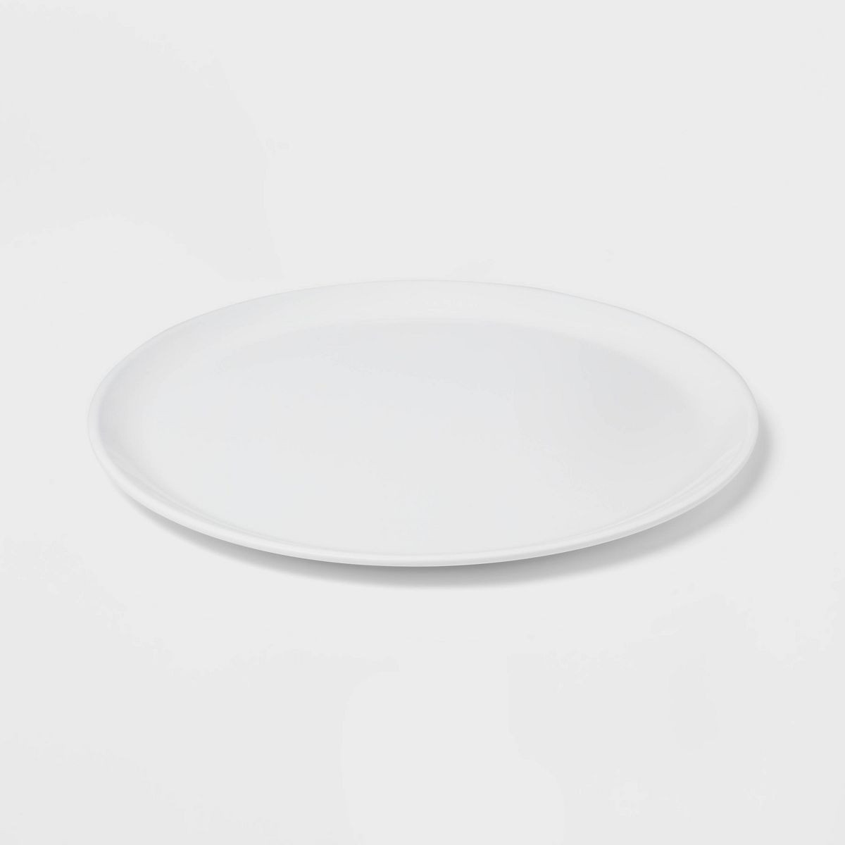 14"x14" Melamine Round Serving Plate White - Threshold™: Dishwasher-Safe Serving Platter, Micro... | Target