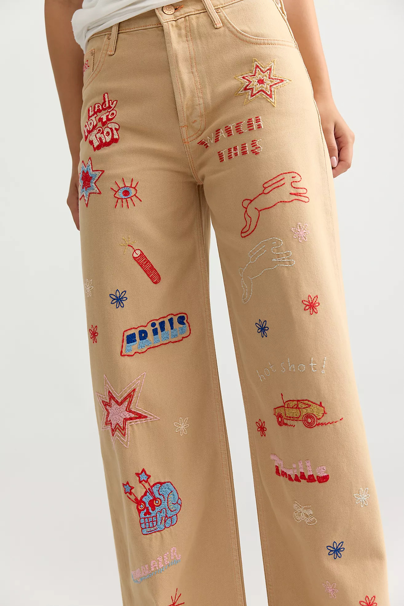 Snacks! by MOTHER The Mid-Rise Double Dip Nerdy Jeans | Free People (Global - UK&FR Excluded)