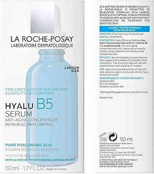 La Roche-Posay Hyalu B5 Pure Hyaluronic Acid Serum for Face, with Vitamin B5, Anti-Aging Serum fo... | Amazon (US)