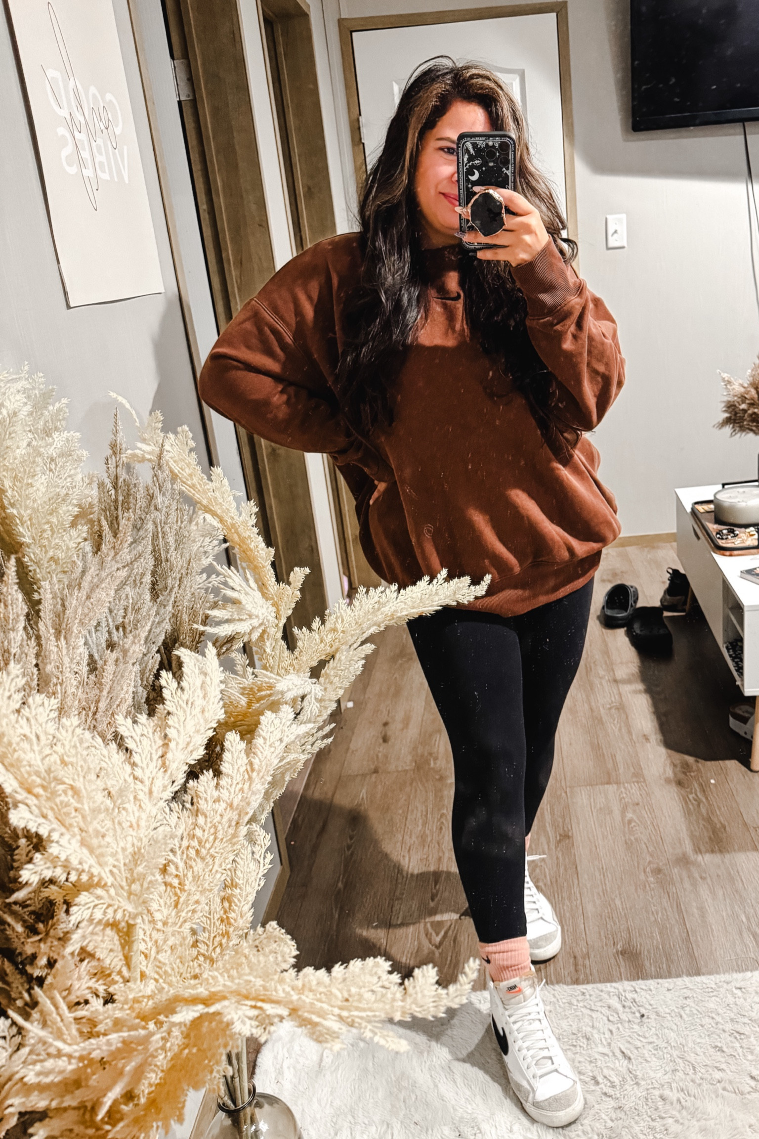 Fall casual outfit inspo 

Nike, womens shoes, sneakers, leggings 

#LTKstyletip #LTKSeasonal #LTKplussize