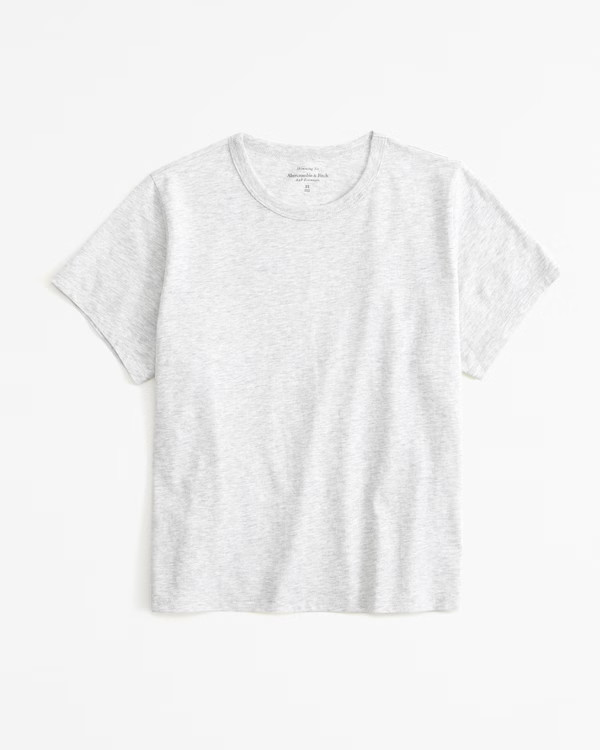 Women's Essential Polished Body-Skimming Tee | Women's | Abercrombie.com | Abercrombie & Fitch (US)