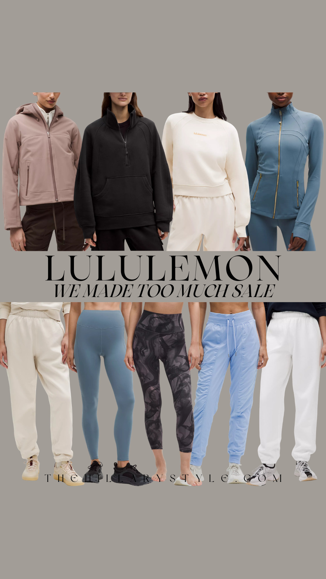Spring Steals: Lululemon "We Made Too Much" Finds 🌷
Refresh your activewear for less with the best of the lululemon "We Made Too Much" sale. As we transition into spring 2026, it's the perfect time to snag high-performance favorites like the buttery-soft Align High-Rise Pant and the cozy Scuba Oversized Half-Zip in this season's most-wanted shades. We're seeing major markdowns on viral pieces in trending colors for spring. Whether you're looking for a street-to-studio vibe or a classic Pilates Princess look, these spring deals are total closet essentials. Shop the drop to elevate your workout aesthetic without the full-price tag.

#TheHillaryStyle #lululemon #lululemonsale #wemadetoomuch #springfashion2026 #athleisure #workoutaesthetic #leggingsquad #activewearfinds #pinkaesthetic #capsulewardrobe #pintereststyle #ltkactive #gymgirlstyle 

 

#LTKSeasonal #LTKActive #LTKSaleAlert