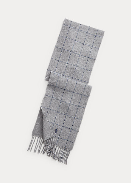 Windowpane Plaid Wool-Blend Scarf | Ralph Lauren (UK)