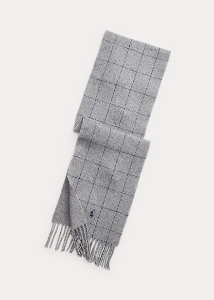 Windowpane Plaid Wool-Blend Scarf | Ralph Lauren (UK)