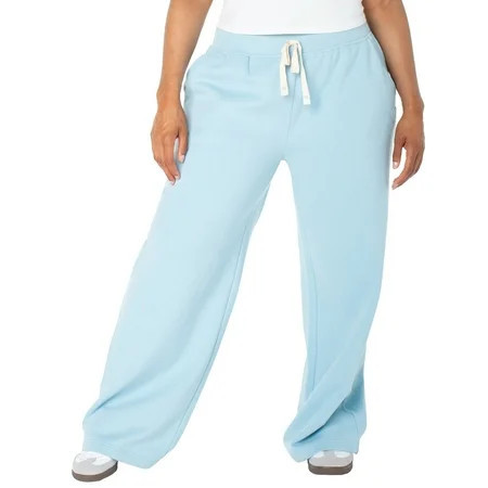 Celebrity Pink Women's and Women's Plus Wide Leg Sweatpants, Sizes XS-4X | Walmart (US)