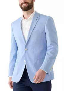 Crown & Ivy™ Blue Linen Sport Coat | Belk