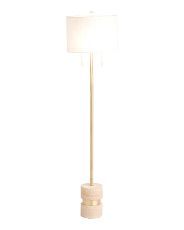 65in Travertine Base Floor Lamp | TJ Maxx
