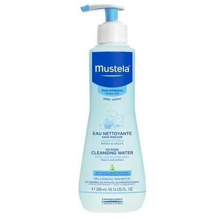 Mustela Baby No-Rinse Cleansing Micellar Water with Natural Avocado Perseose, 10.14 fl oz | Walmart (US)