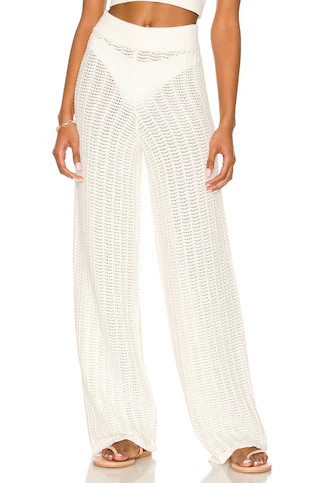 Tularosa Maeve Knit Pant in Ivory from Revolve.com | Revolve Clothing (Global)
