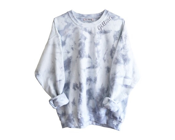 PEARL CUSTOM CREW  Adult and Kids Grey Tie-Dye Custom Hand | Etsy | Etsy (US)