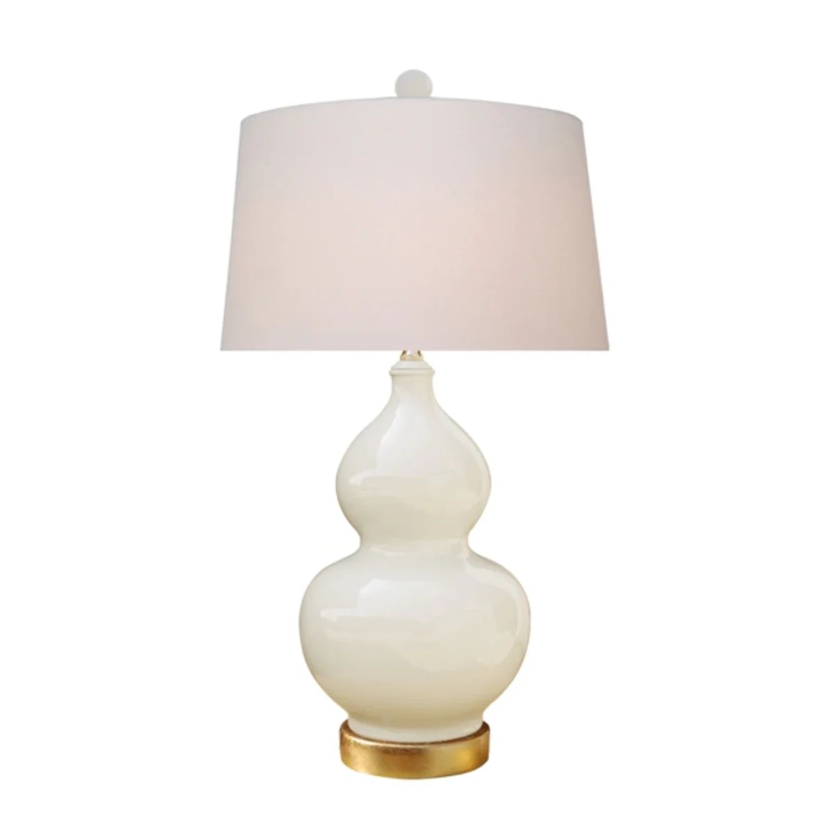 Dove White Double Gourd Lamp | Mintwood Home