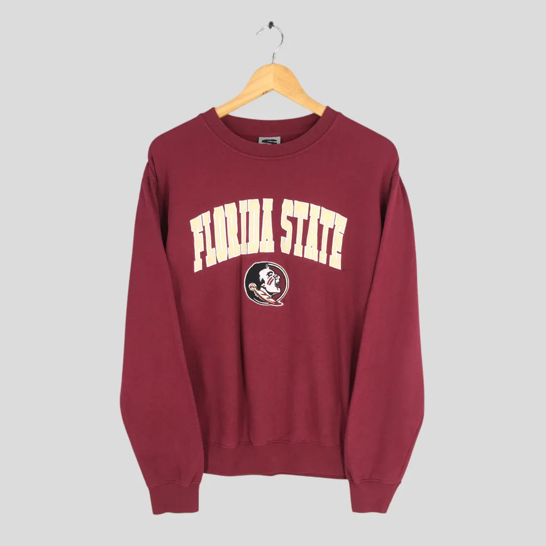 Vintage 90s Florida State Seminoles NCAA Sweatshirt Medium FSU Seminoles Embroidery Logo Crewneck... | Etsy (US)