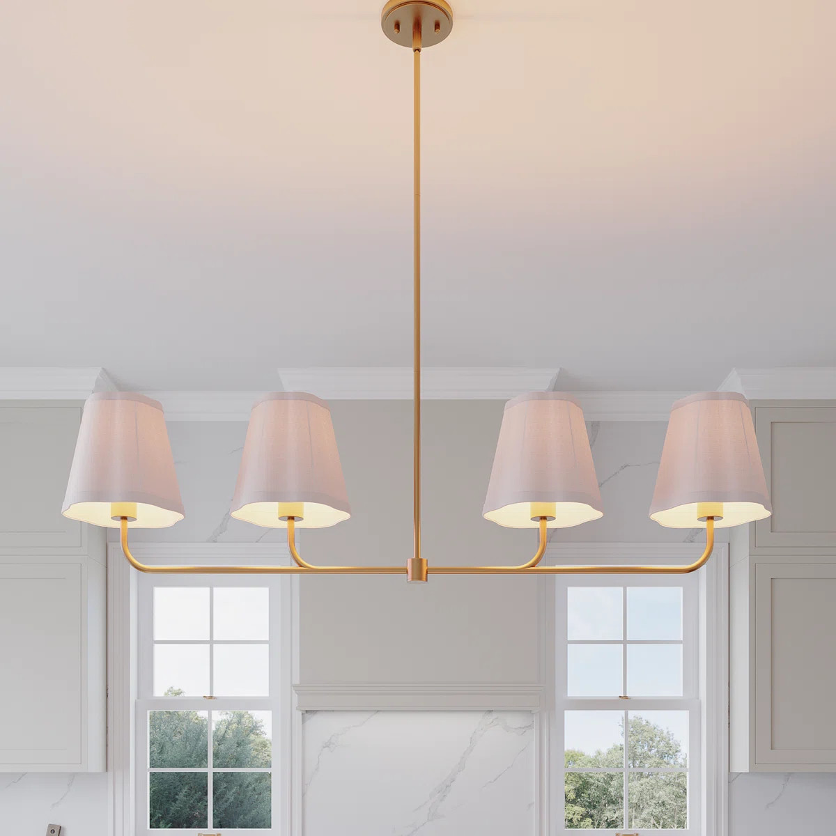 Cerilen 4 - Light  Dimmable Kitchen Island Linear Chandelier | Wayfair North America