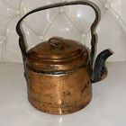 Antique Primitive Copper Tea Kettle Pot Hand Forged Decor Vintage | eBay | eBay US