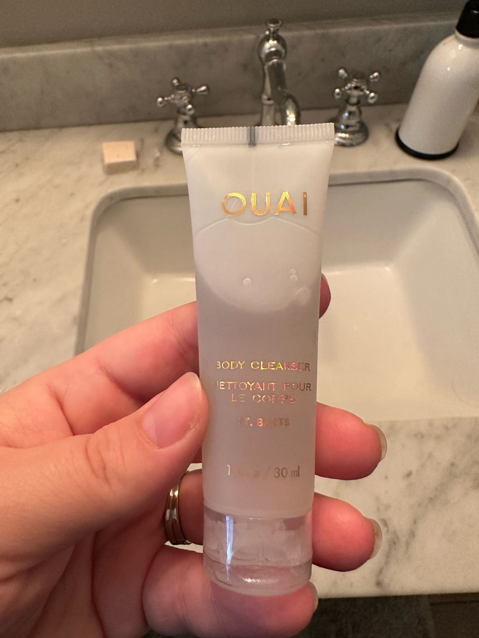 Got this mini in my #Sephora birthday gift and OMG it smells like  a tropical paradise - I think I’m going to need to buy this 🤩 #Ouai #bodycare #sephorafind #bodywash #bodyscrub 

#LTKunder50 #LTKbeauty #LTKFind