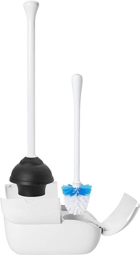 OXO Good Grips Set Toilet Brush & Plunger Combo, White | Amazon (US)