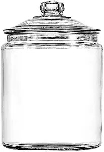Anchor Hocking 2 Gallon Heritage Hill Glass Jar with Lid (2 piece, all glass, dishwasher safe) | Amazon (US)
