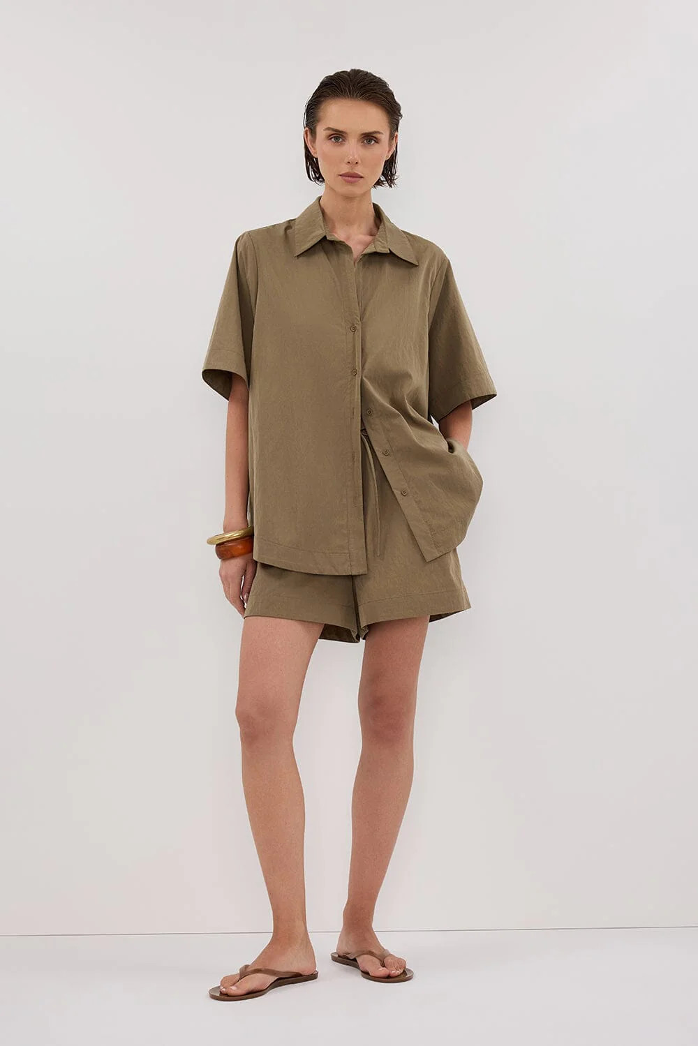AMARA MOSS MODAL BLEND SHIRT | DISSH
