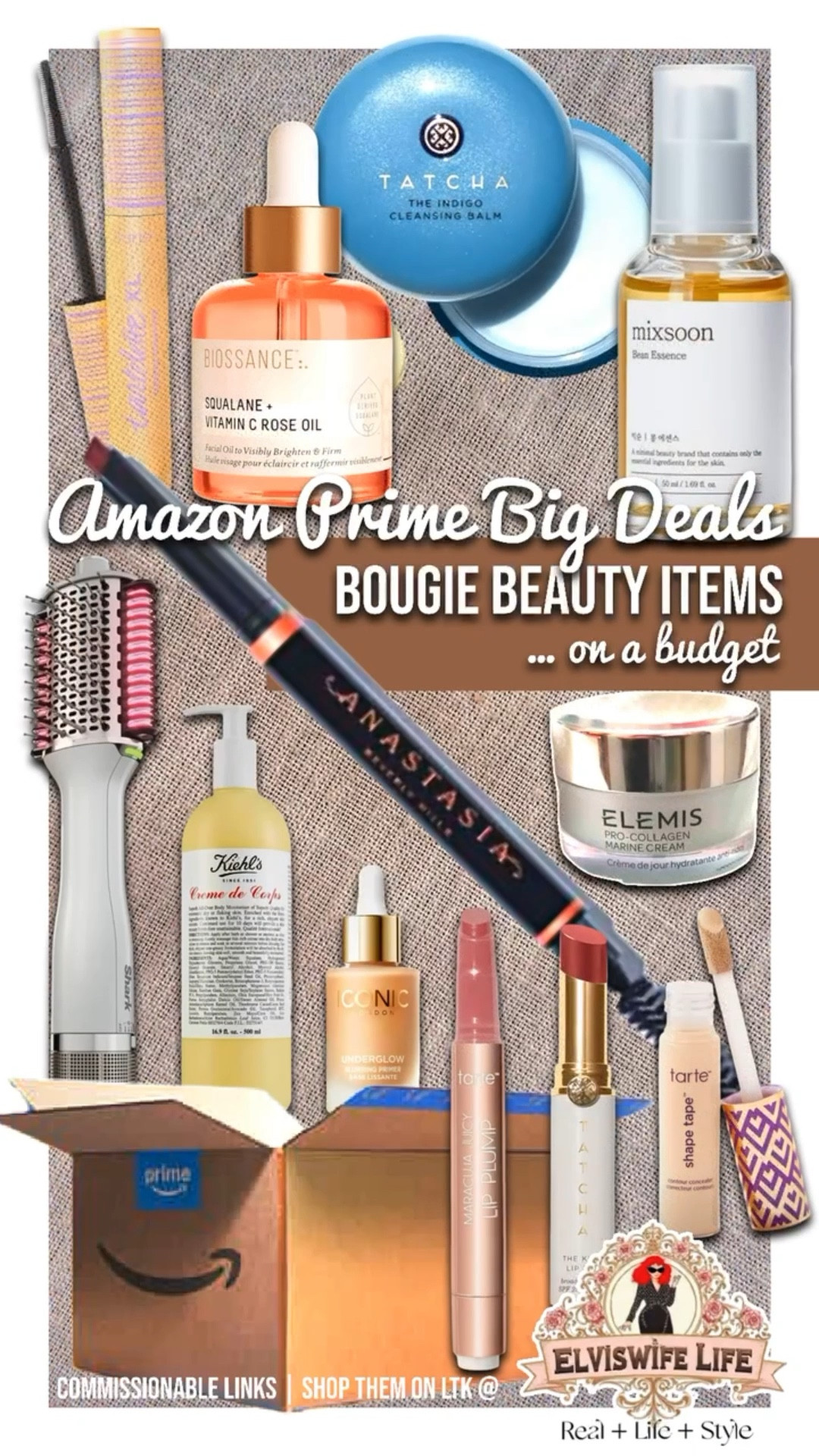 Amazon prime big deal days is going strong today! Pick up some bougie makeup and skincare from brands like Tatcha, Kiehls, Tarte, Iconic London, Charlotte Tilbury, Elemis, and more. Get up to 40% off !🥳 Great time to stock up or grab early holiday gifts.
Because we’re bougie… on a budget😉

Want 25-40% off Anastasia Beverly Hills? Check this link too (she’s long but worth it): https://www.amazon.com/dp/B08QMG6CLR?ref=t_ac_view_request_product_image&campaignId=amzn1.campaign.1L12W3GKYLBTM&linkCode=tr1&tag=elviswifelife-20&linkId=amzn1.campaign.1L12W3GKYLBTM_1759808163957

Shark hair styler, mixsoon, biossance, Korean skincare, glowy makeup, urban decay, too faced, shape tape, mascara, concealer, wrinkle smoother, moisturizer, eyebrows, spf, lipstick, lip oil, plumping 

#LTKBeauty #LTKSaleAlert #LTKSeasonal