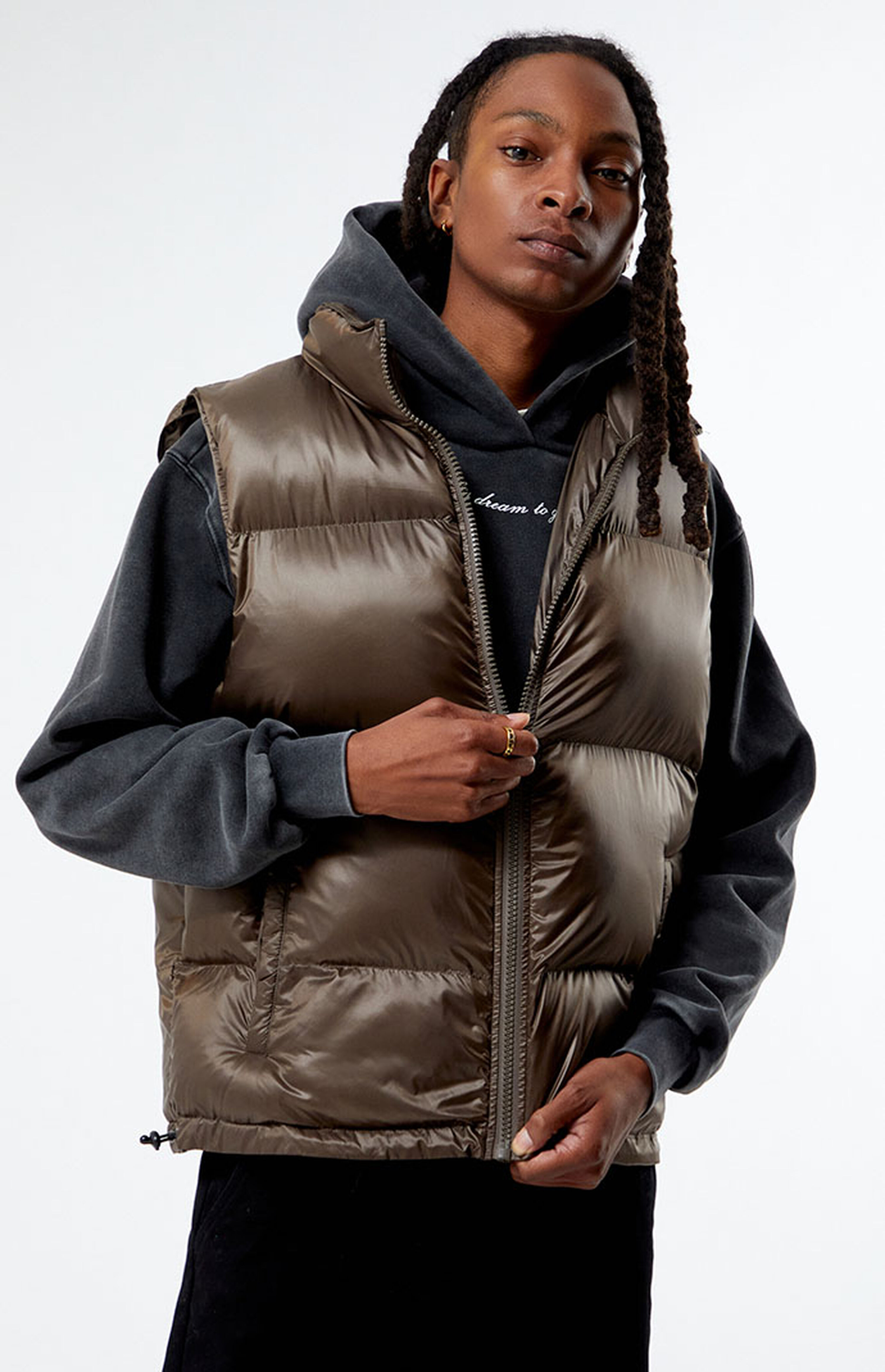 PacSun Brown Puffer Vest | PacSun