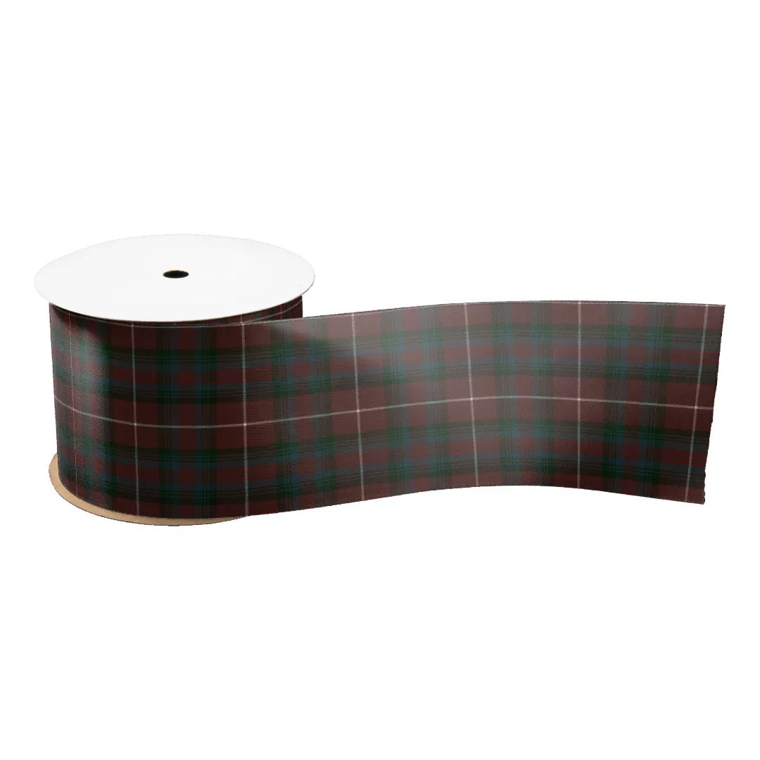 Stuart Butte Modern Scottish Tartan Satin Ribbon | Zazzle | Zazzle