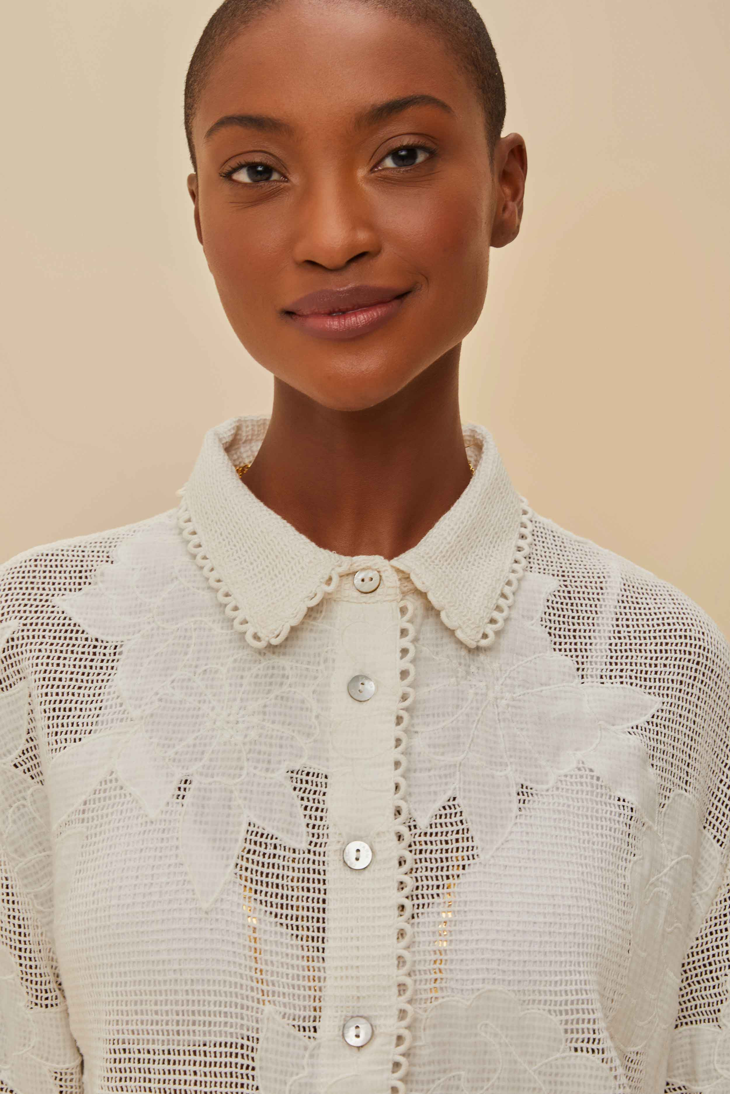 White Flower Shirt | FarmRio (US)