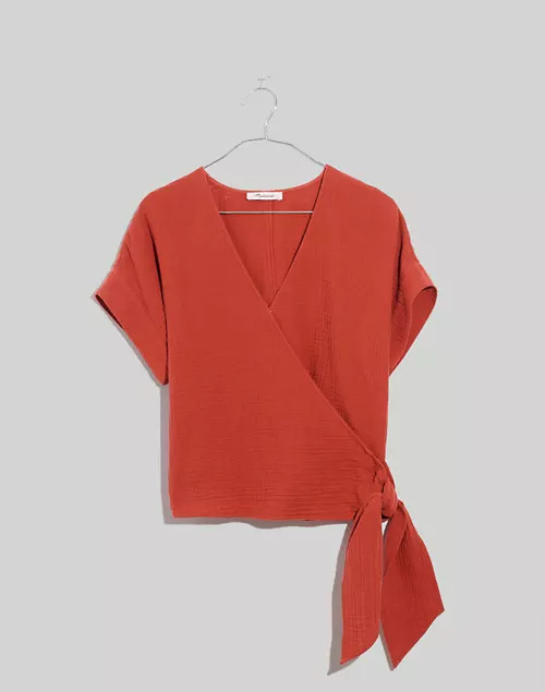 Lightspun Wrap Top | Madewell