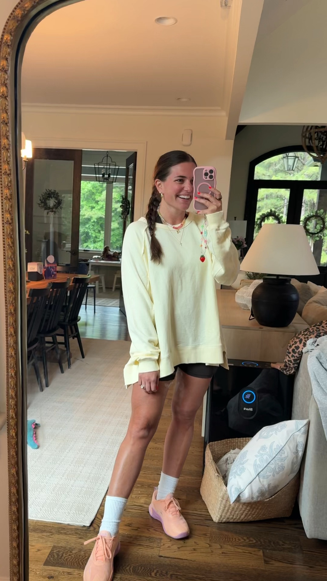 ⭐️ extra 35% off everything with code AERIELTK35 ⭐️
Cutest oversized terry sweatshirt. On sale for $16!!!!!! TTS - M. So comfy!!! Love this butter yellow color. My fave!!! ☀️ 

Sizing info: my waist 29”, hips 40”, & bust 36.5”. I’m 5’5. I’m wearing my true size M in everything. Always regular length. 

#LTKSeasonal #LTKFindsUnder50 #LTKSaleAlert