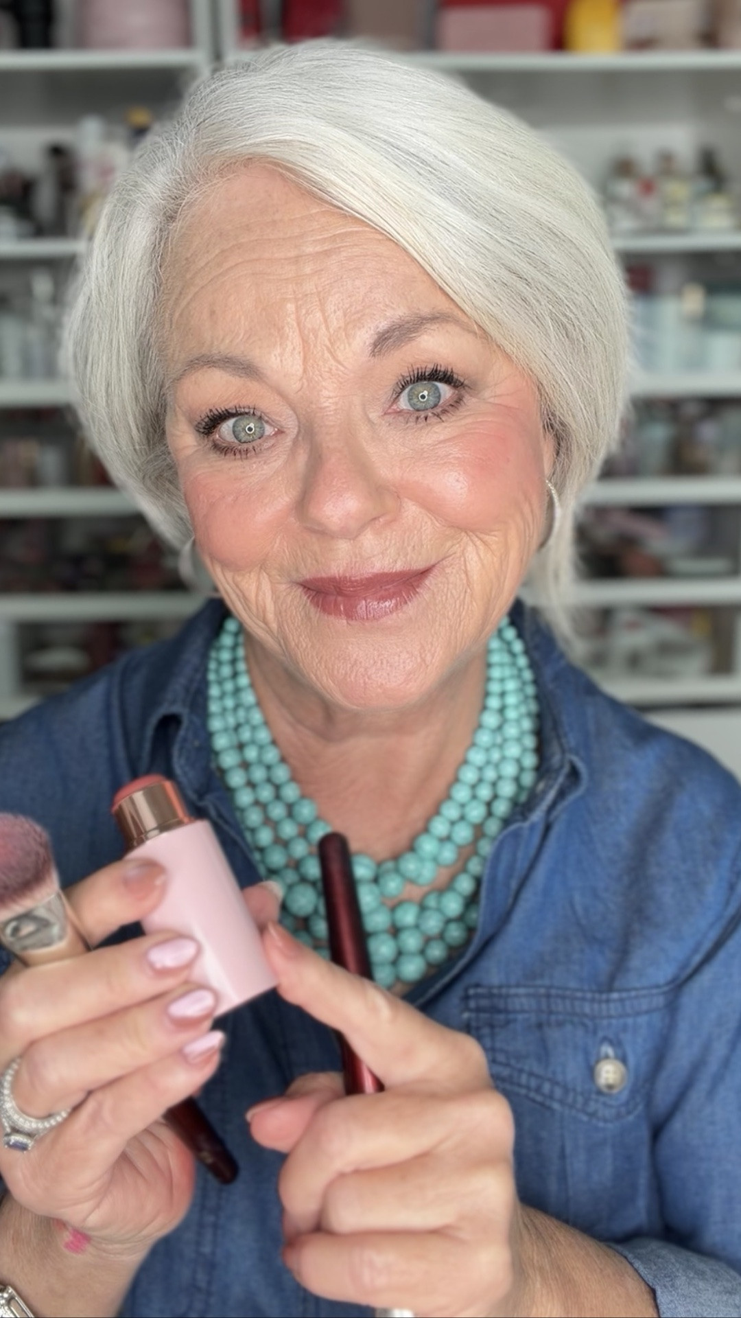 We all know BK Beauty makes some of the most amazing brushes, but did you know they now have a luxurious cream blush in their collection?! 💗
The formula is creamy, packed with skincare benefits, and looks absolutely BEAUTIFUL on mature skin. And you know I always say my cheeks eat blush…but NOT with this formula! 🙌🏼 The color stays put and gives my cheeks the prettiest, healthy-looking flush.
If you love what you’re seeing, I wouldn’t wait to get your hands on these! I have a feeling they’re going to SELL OUT FAST! 💨💗
#BKBeauty #CreamBlush #MatureMakeup #MakeupOver50 #MakeupOver60 #MatureSkin #BeautyOver50

#LTKgrwm #LTKOver40 #LTKBeauty