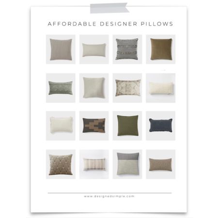 Throw pillows, designer dupe, affordable throw pillows

#LTKhome #LTKunder50
