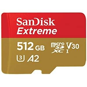 SanDisk 512GB Extreme microSDXC UHS-I Memory Card with Adapter - Up to 160MB/s, C10, U3, V30, 4K,... | Amazon (US)