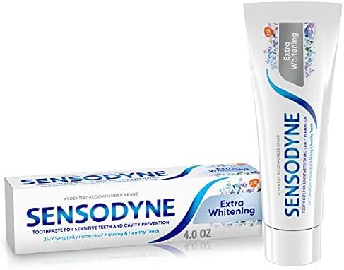 Sensodyne Extra Whitening Toothpaste for Sensitive Teeth, Cavity Prevention and Sensitive Teeth Whit | Amazon (US)