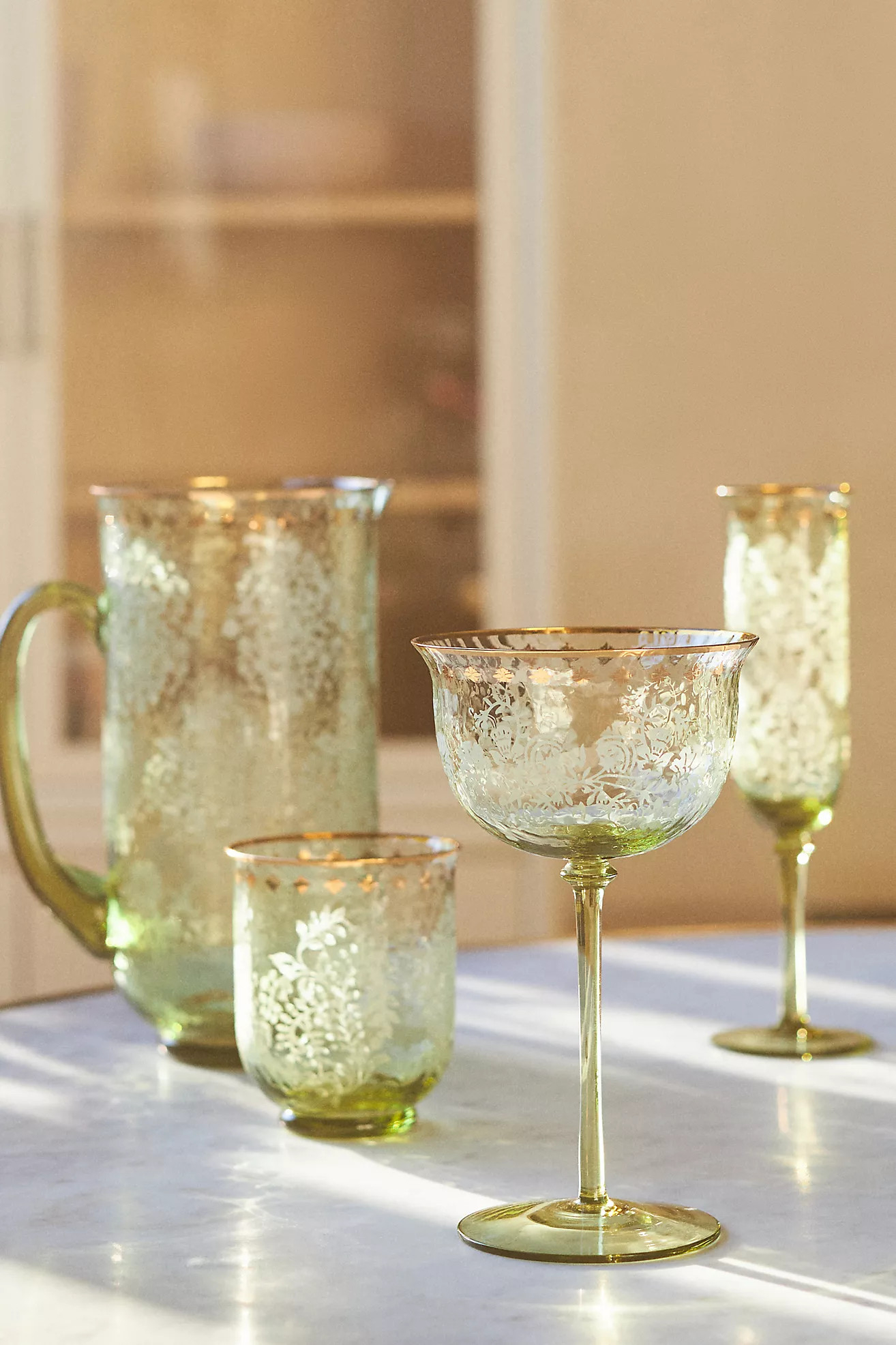 Sinna Stemless Wine Glasses, Set of 4 | Anthropologie (US)