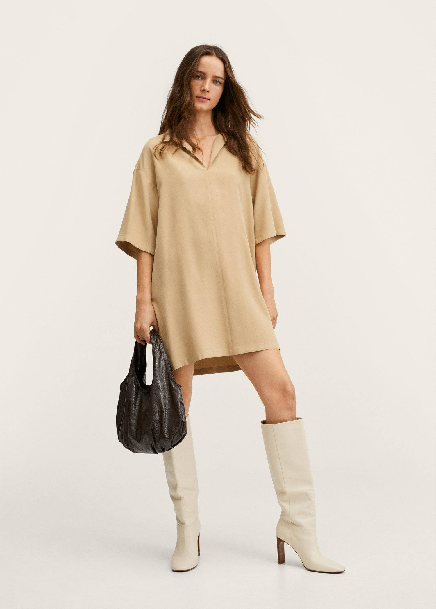 Oversize shirt dress | MANGO (US)