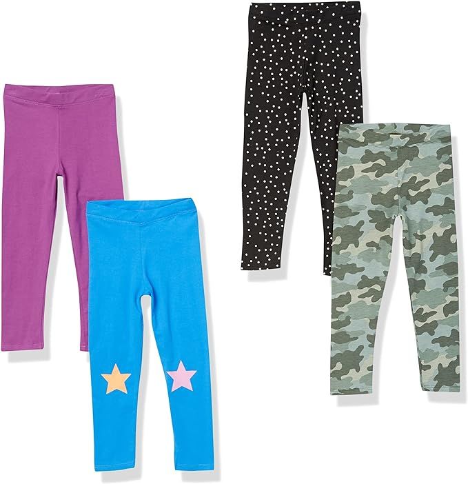 Spotted Zebra Girls and Toddlers' Leggings, Multipacks | Amazon (US)