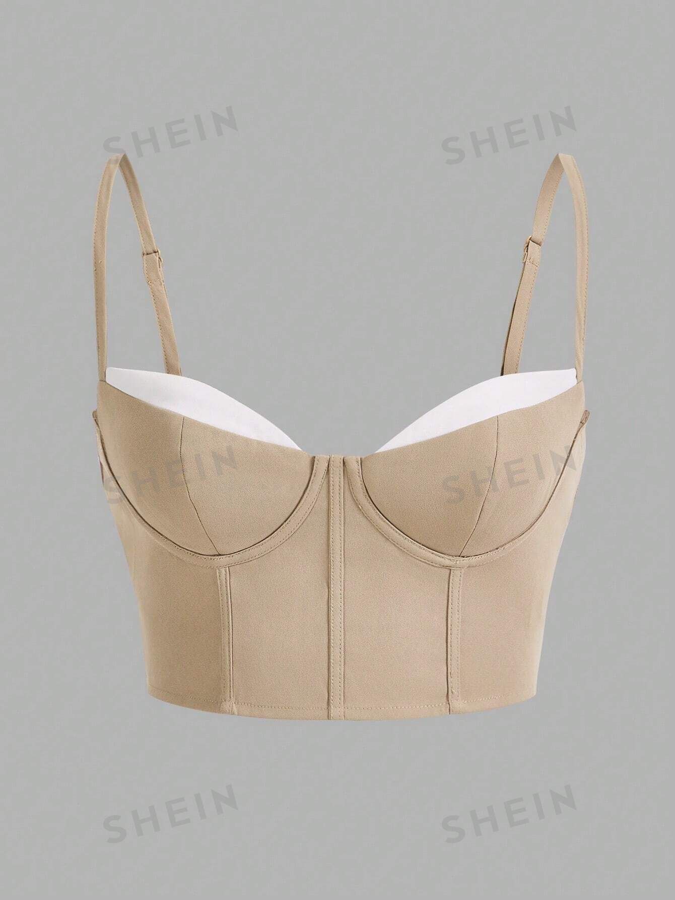 SHEIN ICON Colorblock Bustier Cami Top | SHEIN