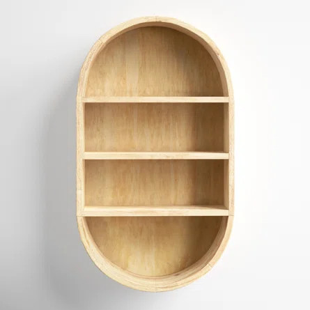 Minx Smoak 3 Piece Oval Mango Solid Wood Accent Wall Shelf | Joss & Main | Wayfair North America