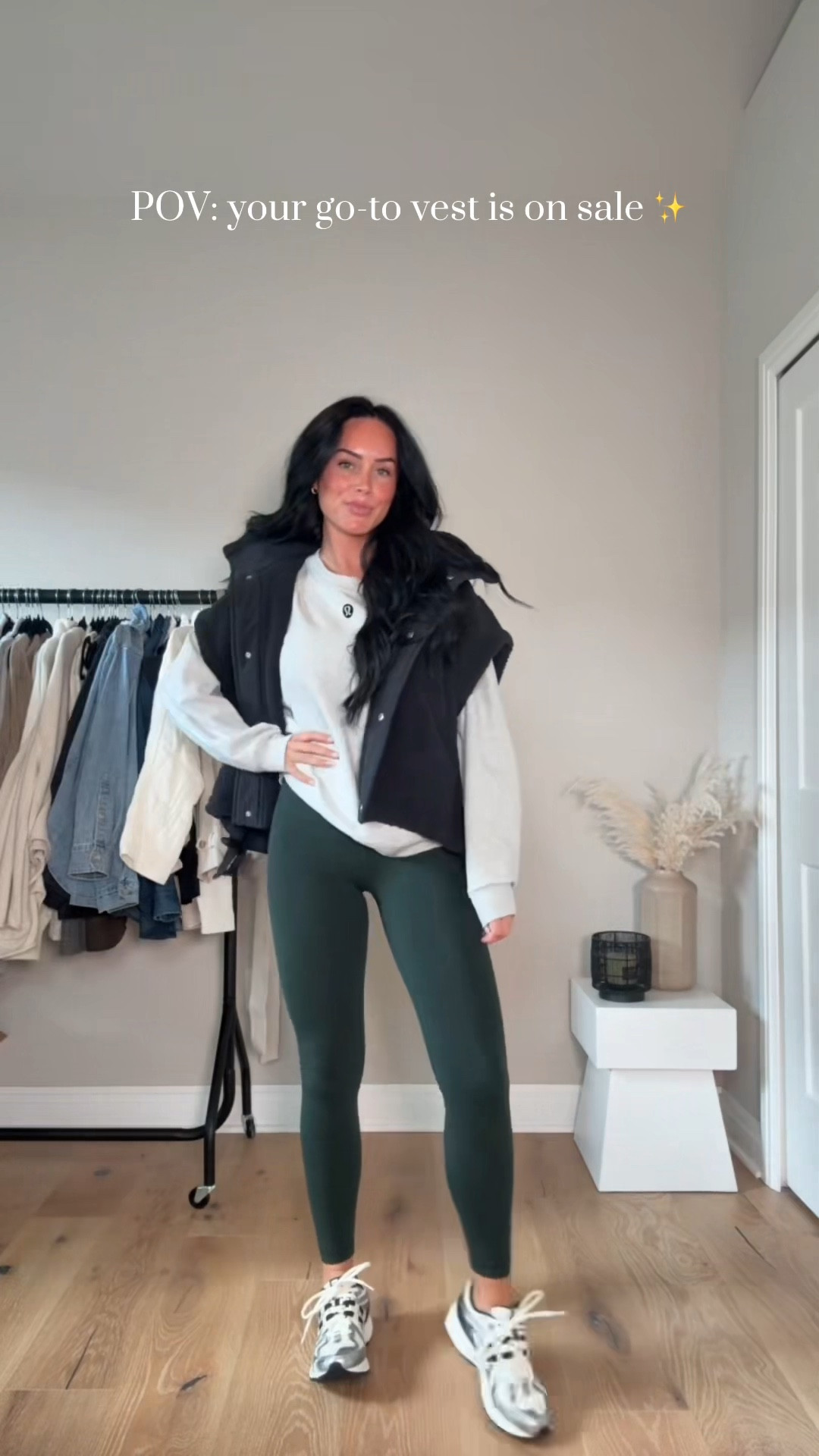 You will not want to miss this one 🖤 It’s seriously so cozy and you’ll want to wear it with every outfit! I’ll have my full outfit on my LTK in the outfit inspo section.

My sizing: 5’7”, 145 lbs, 32DD
Wearing: size medium crew, size small vest, size 4 leggings

@freepeople #earlyblackfridaydeals  #fpmovement 

#LTKootd #LTKCyberWeek #LTKGiftGuide