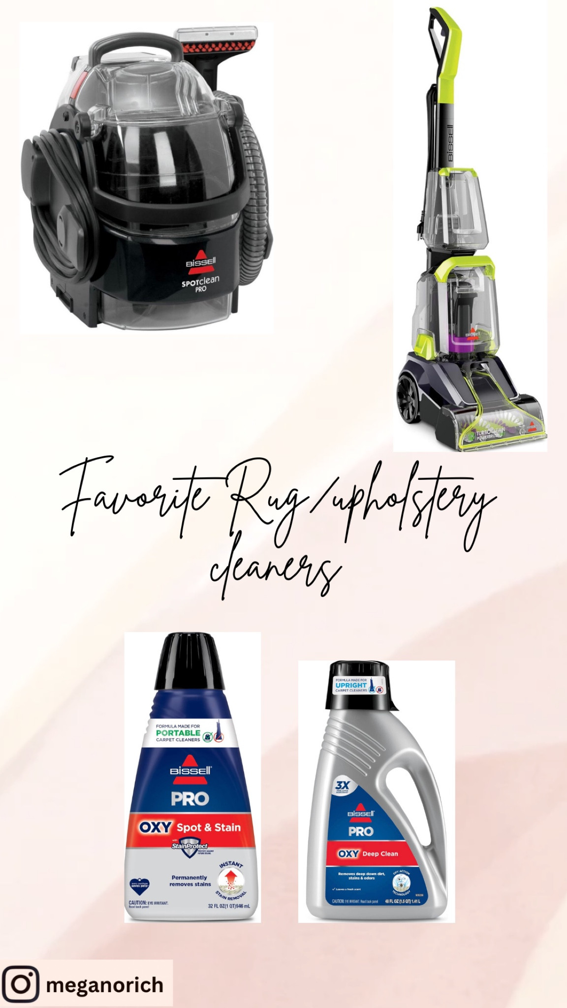 Favorite cleaners for rugs/carpets and upholstery!! 

#LTKMostLoved #LTKHome #LTKFamily