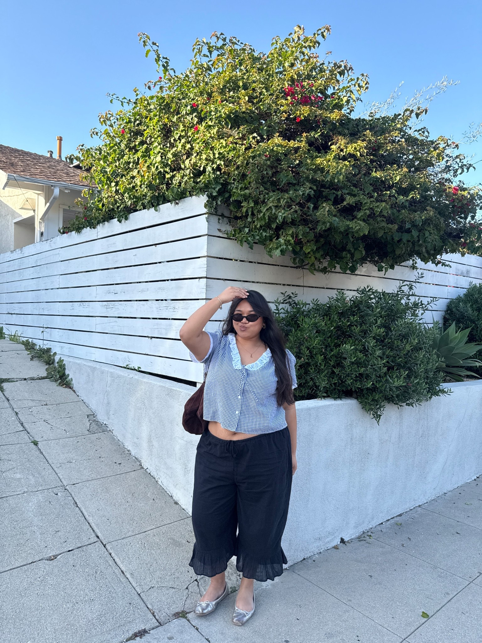 plus size winter to spring outfit 🎱 sizes I’m wearing! Top: originally from Nordstrom rack XL, pants: originally urban outfitters XXL

#LTKPlusSize #LTKootd #LTKMidsize