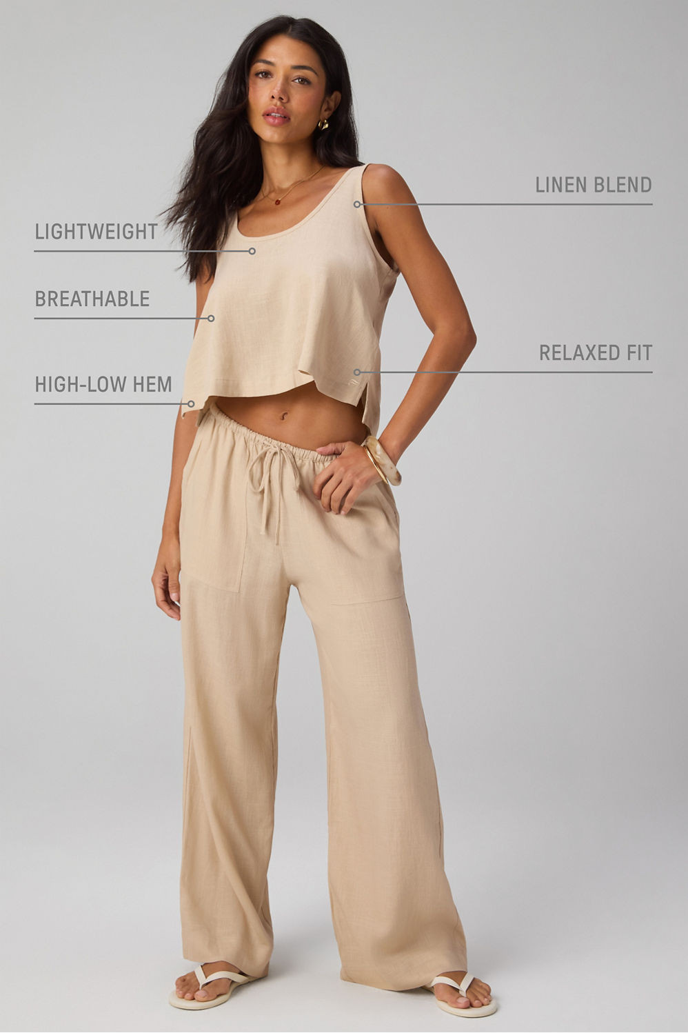 Lifestyle Linen Tank | Fabletics