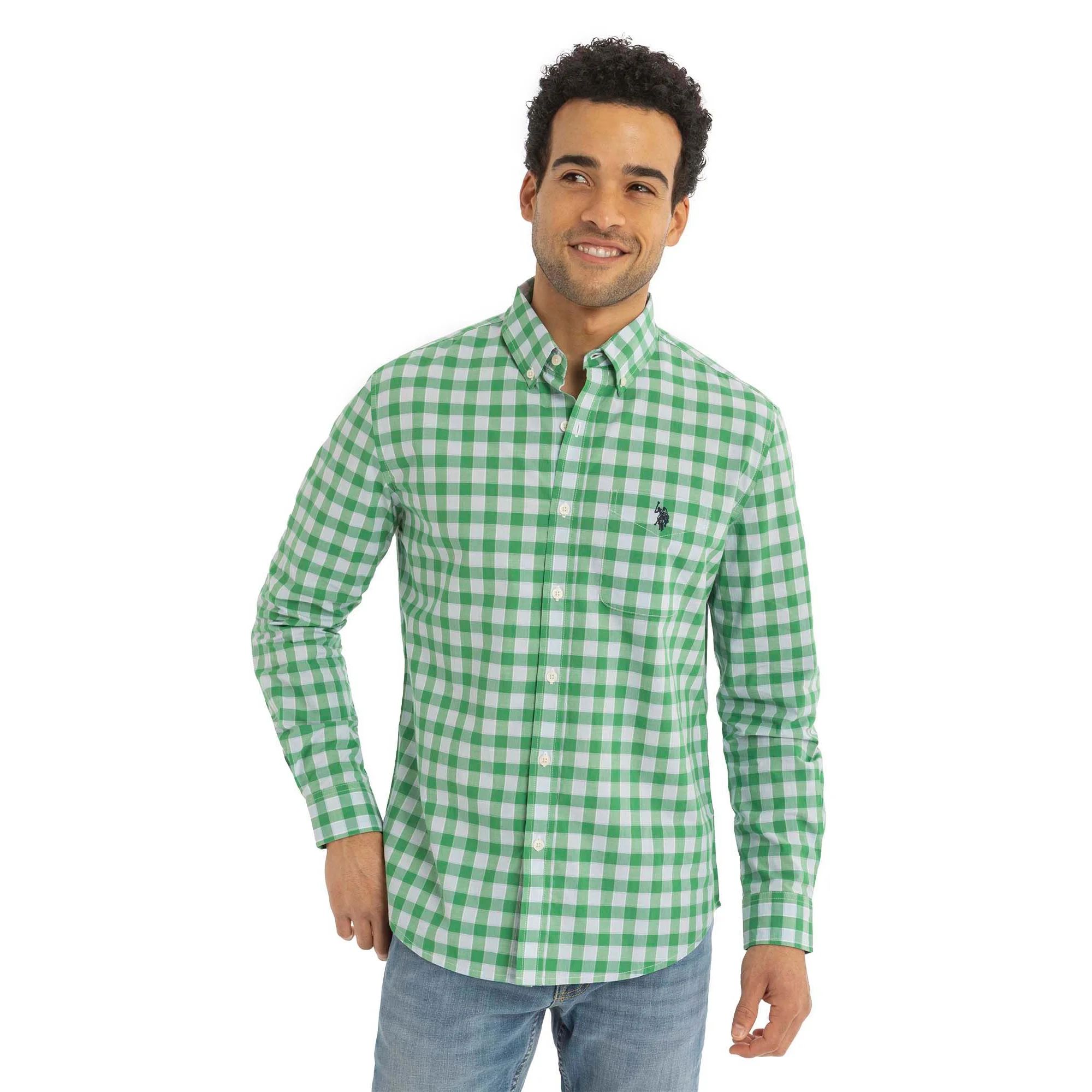 U.S. Polo Assn. Men's Long Sleeve Buttondown Shirt | Walmart (US)