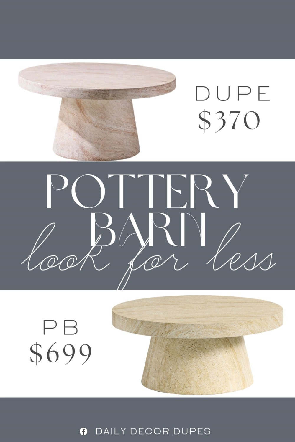 Inspired by Pottery Barn Outdoor Coffee Table. Faux Travertine Outdoor Coffee Table. Concrete Travertine Patio Table. Round Outdoor Coffee Table. Pedestal Patio Coffee Table. Faux Stone Round Patio Table. Contemporary Outdoor Accent Table. 

Home more affordable option find copy cat similar look for less budget friendly affordable cheap cheaper beautiful pretty. Clearance sale coupon code discount code promo code luxury lookalike look a like Inspo inspiration inspired by idea ideas Love like these? I share multiple every day in my FB group.
#potterybarninspired #outdoortable #outdoorcoffeetable #travertinelook #outdoorliving #patioinspo #outdoorstyling #roundtable  

 #LTKHome