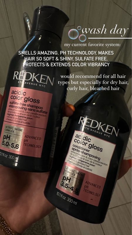 Favorite redken shampoo and conditioner duo at the moment 🤍🖤

#LTKstyletip #LTKbeauty #LTKfindsunder100