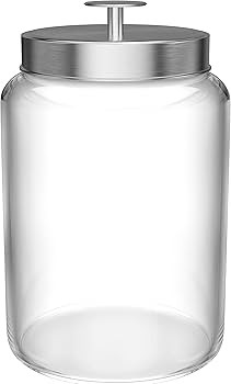 KooK Glass Large Kitchen Canister Set, Food Storage Containers, Bathroom Jars, Airtight Lids, 3.7... | Amazon (US)