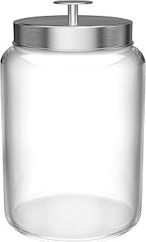 KooK Glass Large Kitchen Canister Set, Food Storage Containers, Bathroom Jars, Airtight Lids, 3.7... | Amazon (US)