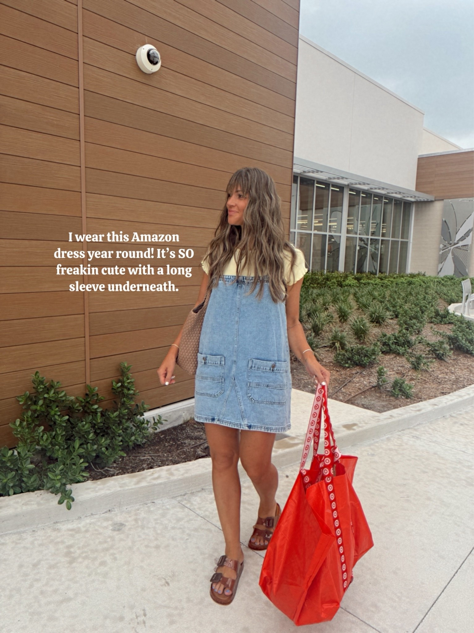 True small! This dress is a closet staple for me :) I wear it to Disney in the fall with sneakers, everyday casual like this and also with cowgirl boots too!!
