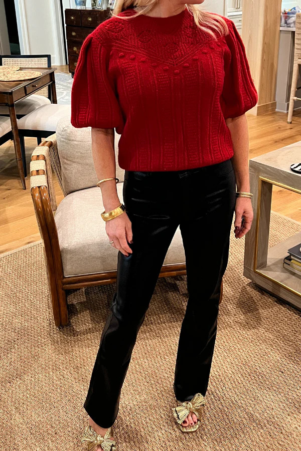 Clayton sweater, red | Mimi Seabrook