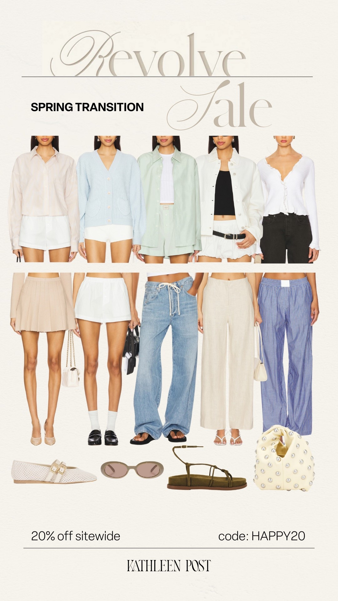 Revolve Sale - code: HAPPY20 for 20% off your purchase! Sharing spring transition pieces! #kathleenpost 

Revolve sale, revolve favorites, revolve haul 

#LTKSaleAlert #LTKStyleTip

#LTKSeasonal